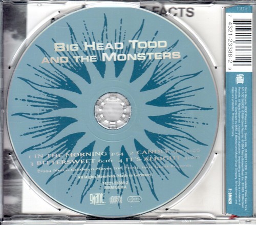 Big Head Todd and the Monsters CD-Single In the Morning © 1994 + Info Blatt - Bild 2 von 2