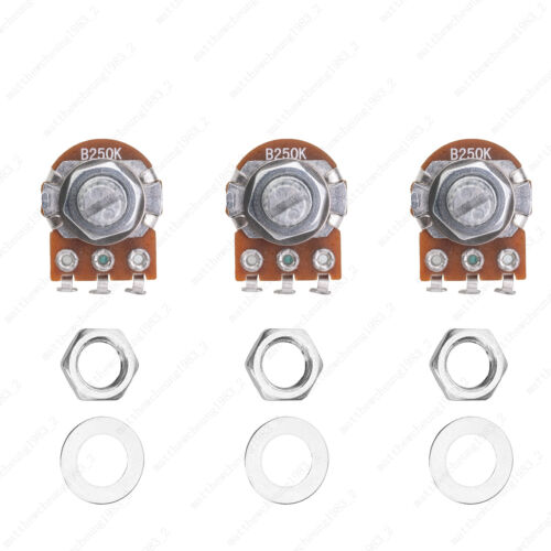 1/3/5/10X Mini Potentiometer kurz 15mm A/B 250k/500k Lautstärke Ton Taper Pot - Bild 14 von 20
