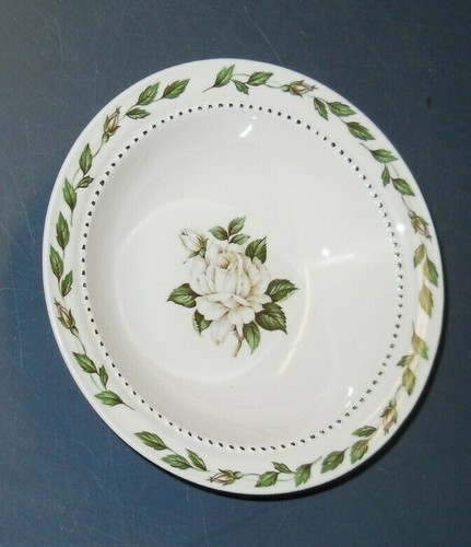 VTG HALL CHINA DINNERWARE JEWEL TEA CAMEO ROSE 5 1/4" DESSERT BOWL - Picture 2 of 5