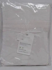 Pottery Barn Belgian Flax Linen Box Spring Cover, 10" Drop White Color NWT...