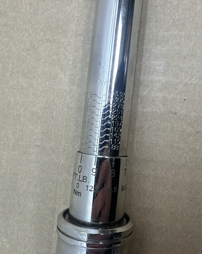 Snap-On 1/2" Drive SAE Adjustable Click-Type Flex-Head Torque Wrench QD3FR250A - Picture 22 of 24