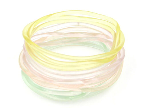 144 Piece Extra Large 3" Diameter Glow in the Dark Jelly Bracelets #B1120-144