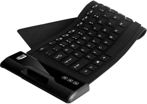 Adesso SlimTouch 232 Waterproof Flexible Keyboard USB Antimicrobial Black - Picture 4 of 12