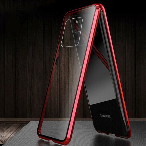 Per Samsung S21 FE S21+ Ultra Vetro Anteriore e Posteriore Full Body Custodia Metallo Magnetica - Foto 15 di 24