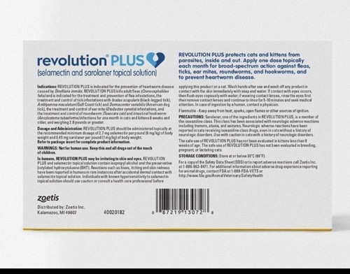 `Revolution` + for Cats `11.1-22 lbs  6 Pipettes Green - Bild 3 von 9