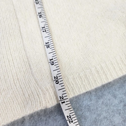 LRL Ralph Lauren Strickjacke Pullover Damen Large elfenbein Angorawolle vorne offen - Bild 6 von 10
