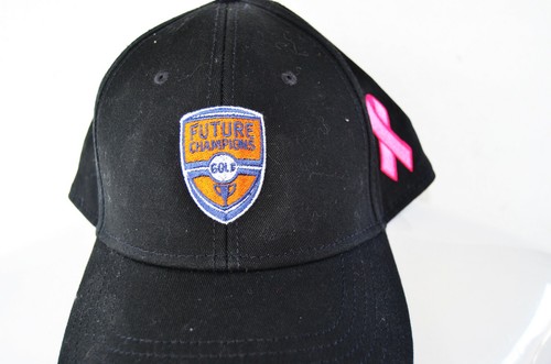 Callaway Golf Hat w/ Cancer Pink Ribbon Adjustable Cap Future Champions Black - Picture 2 of 6