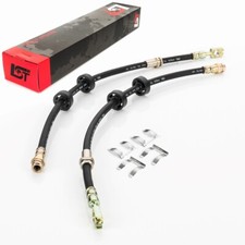 2x Bremsleitung Bremsschlauch vorne + Halteklammer für VW Fox 5Z Polo 9N XL1