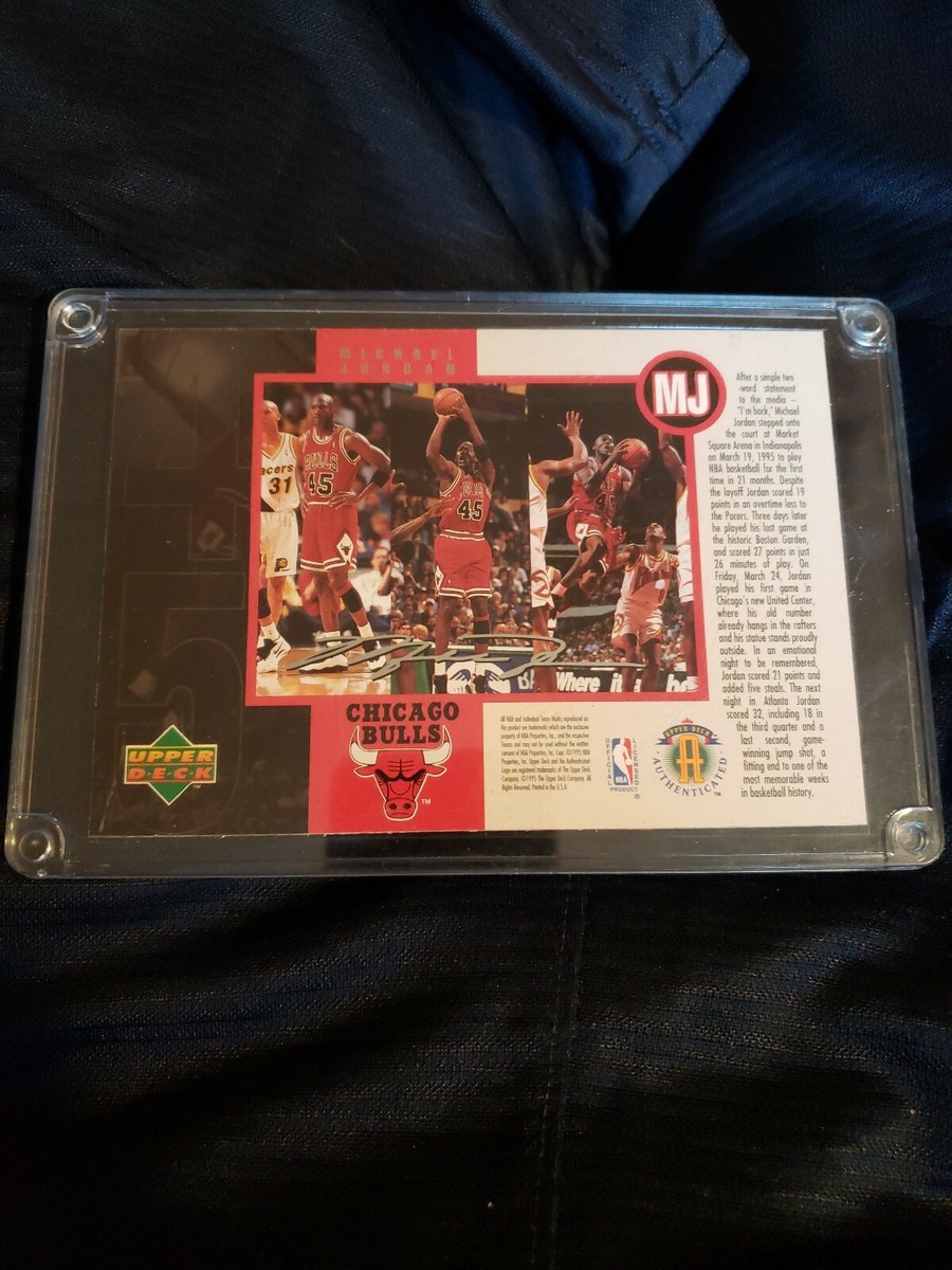 JORDAN マイケルジョーダン45 he's back 限定トレカ 1995 Upper Deck Collector's Edition Michael Jordan He's Back
