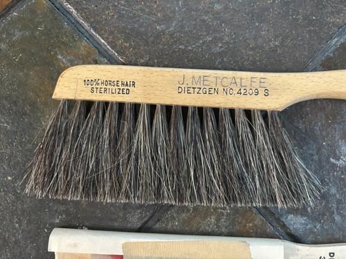 Vintage Dietzgen Drafting Brush NO. 4209 S 100% Horse Hair & Sandpaper Block - Picture 3 of 5