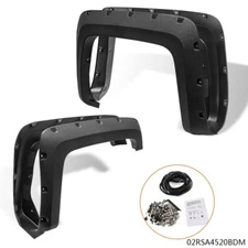 Fit For 14-18 Silverado 4 Pocket-Riveted Wheel Protector Fender Flares Cover