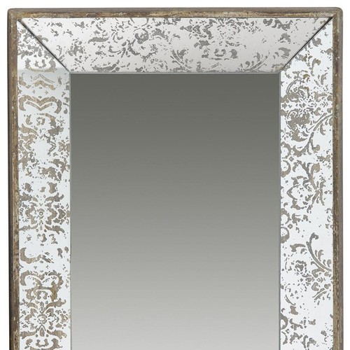 24" Silver Glass Framed Accent Mirror - Picture 7 of 10