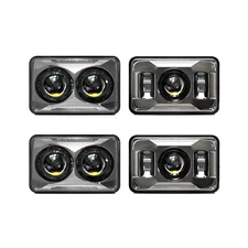 BESURE 4X6 LED Headlights Hi/Lo Beam H4656 H4651 H4652 H4666 H6545 Rectangula...