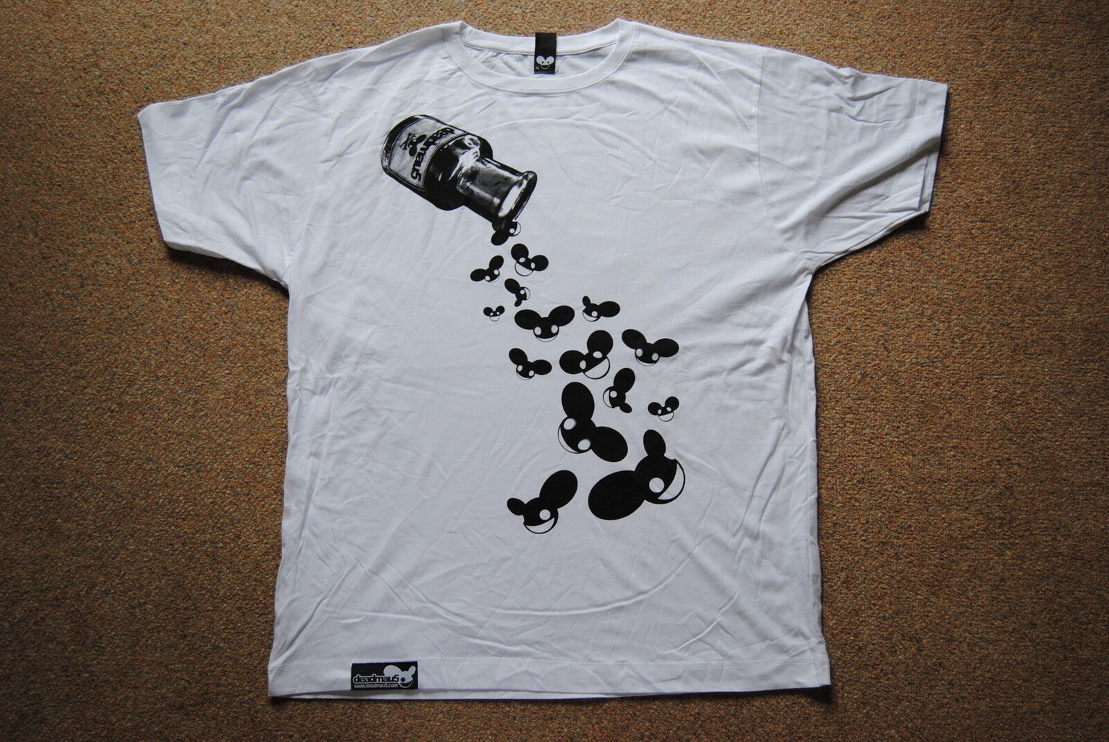 DEADMAU5 POISON BOTTLE T SHIRT NEW OFFICIAL MAU5HEAD 4X4=12 HOUSE MUSIC PRODUCER