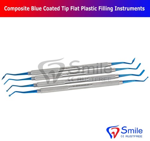 Dental Composite Blue Tip Flat Plastic Filling Instruments Restorative Lab Tools - Picture 5 of 5