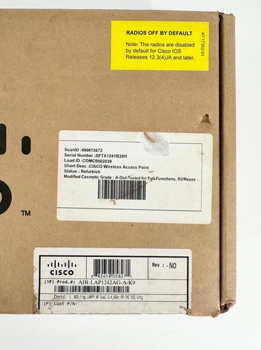 Cisco AIR-LAP1242AG-A-K9 Aironet Wireless Access Point - Picture 6 of 6