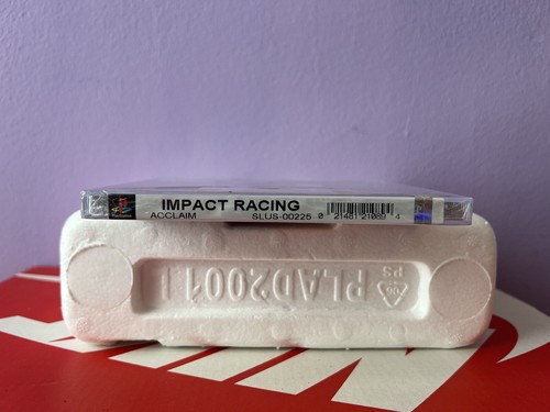 Impact Racing Sony PlayStation 1 Brand New Factory Sealed Hang Tab NIB PSX PS1 - Picture 3 of 6