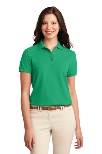 Port Authority L500 Womens Short Sleeve Three Button Silk Touch Polo Shirt - Picture 13 of 28