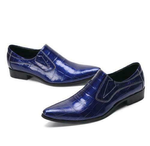 Scarpe uomo inglesi vera pelle business tempo libero punta slip on lavoro ufficio - Foto 12 di 15