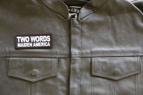 Parche de hierro Two Words Maiden America - 4x1,5 pulgadas - P7173 - Imagen 4 de 5