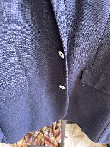 ROBERT GRAHAM classic fit men's navy blue blazer sport jacket - sz L / US 44L - Picture 3 of 7