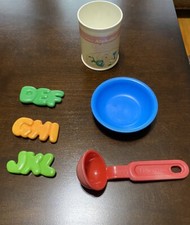 Vtg 1990 Fisher Price Fun with Food 2111 Alphabet Soup Set Replacement Pieces