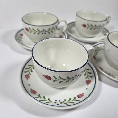 Tea Cups & Saucers Set 4 Johnson Brothers Provincial Cottage Core England Rare - Picture 5 of 11