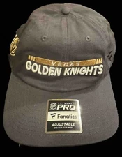 Vegas Golden Knights Fanatics Branded Authentic Pro Rink Adjustable Hat New NHL
