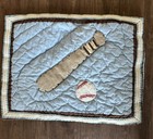 Pottery Barn Kids Patchwork Sports Quilt Blue Multicolor 12/16”