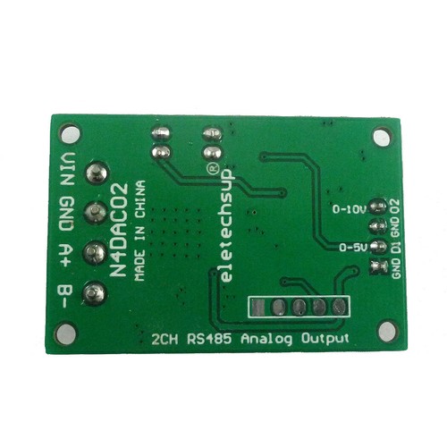 Modulo convertitore da DC 12V RS485 a DAC Modbus RTU 0-5V 0-10V Multimetro PLC - Foto 6 di 8