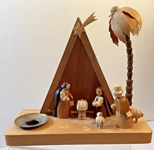 New Nativity Scene Christ's Birth Handmade Christmas Decoration Erzgebirge 17514