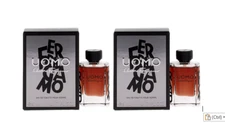 2 FERRAGAMO UOMO BY SALVATORE FERRAGAMO 0.17OZ/3ML EDT SPLASH MINI MEN   IN BOX