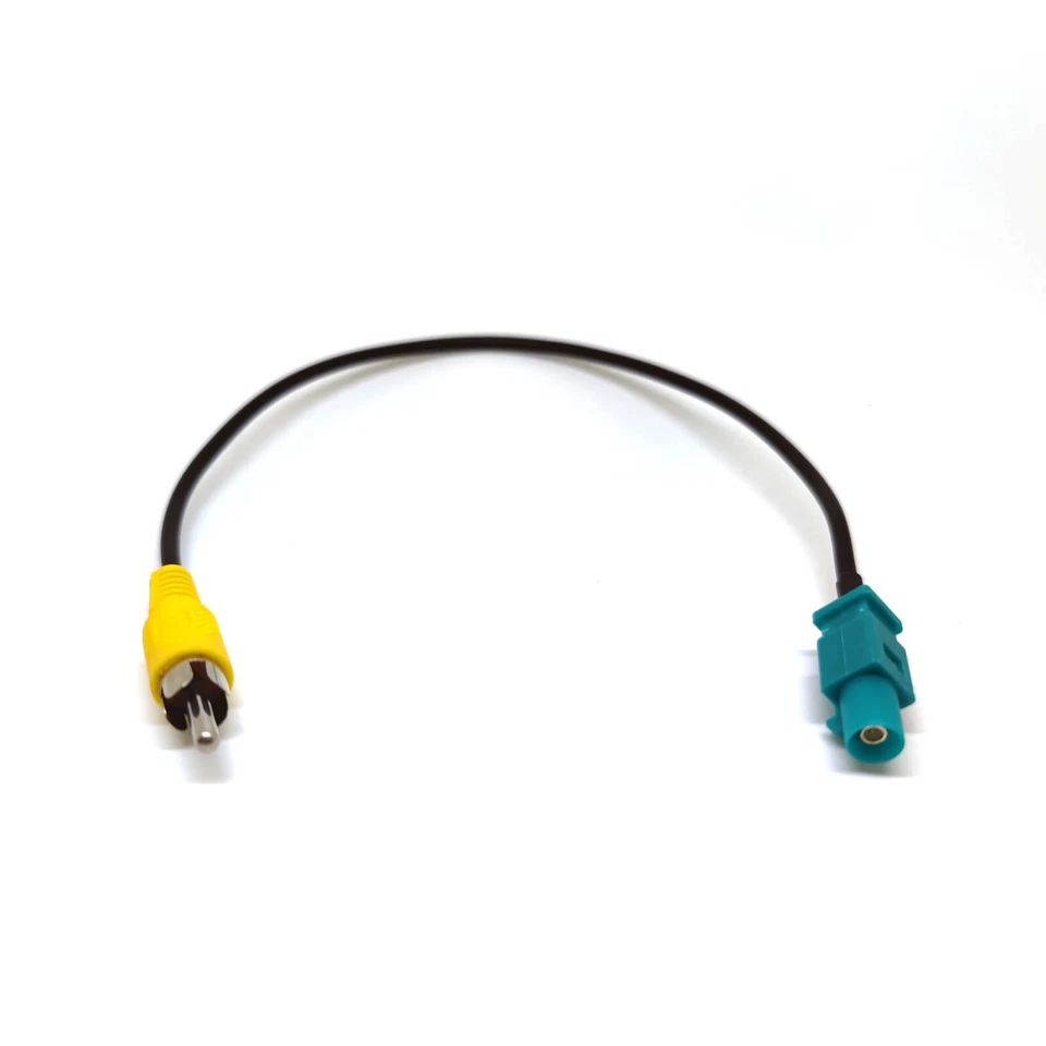 Adaptador de backup cabo de retenção câmera reversa Fakra RCA macho para Mercedes Comand - Imagem 4 de 4