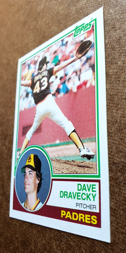 Tarjeta deportiva de béisbol vintage 1983 Topps Dave Dravecky MLB #384 San Diego Padres - Imagen 4 de 10