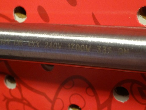 Chromalox Industrial Heater Element 10.75" Probe 110- 240V 1700W Stainless Steel - Picture 8 of 8