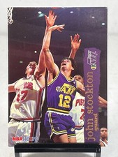 1995-96 NBA Hoops John Stockton #162 Utah Jazz Basketball Card