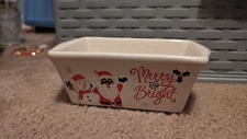 Merry And Bright Ceramic Butter Dish Merry And Bright