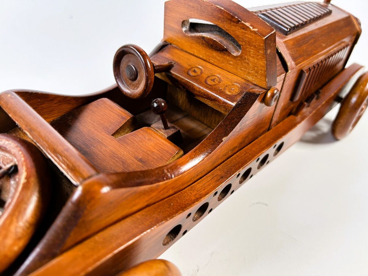 1931 Mercedes Benz SSKL Classic Car Wooden Art Collection