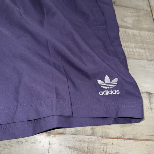 Adidas Originals Solid Trefoil Swim Shorts 7" Lined Size 2XL Men's Purple HT4414 - Picture 2 of 8
