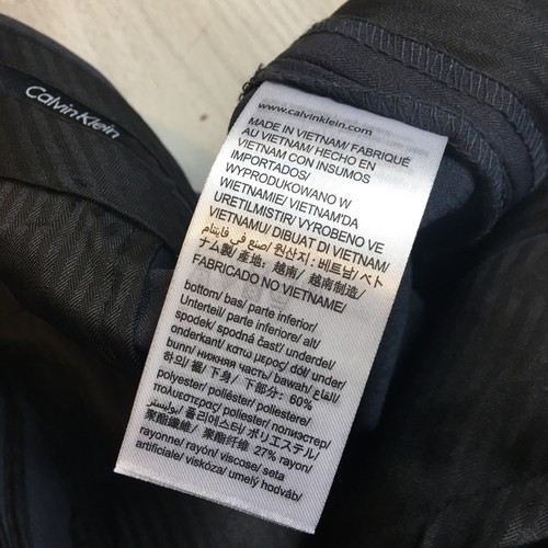 Calvin Klein Men's Straight Fit Stretch Gray Dress Pants 36/32 NWT - Picture 11 of 11