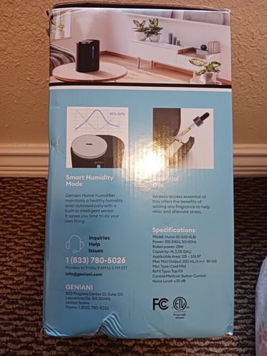 GENIANI Smart Humidifier for Bedroom Large Room, Top Fill Cool Mist Humidifiers - Picture 4 of 10