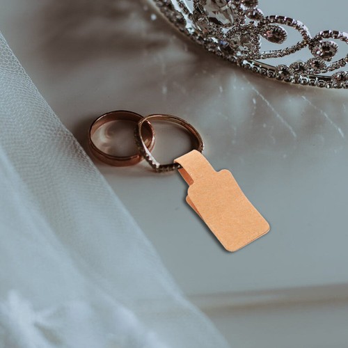 Etichetta adesiva adesiva gioielli prezzo etichetta vuota anello quadrato cartellino prezzo - Foto 6 di 12