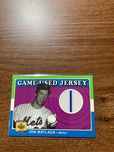 2001 Upper Deck Decade 1970s - JON MATLACK - Game Used Jersey - NEW YORK METS