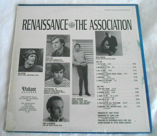 THE ASSOCIATION Renaissance LP Valiant NM looks new No Fair At All diff. version - Picture 2 of 6