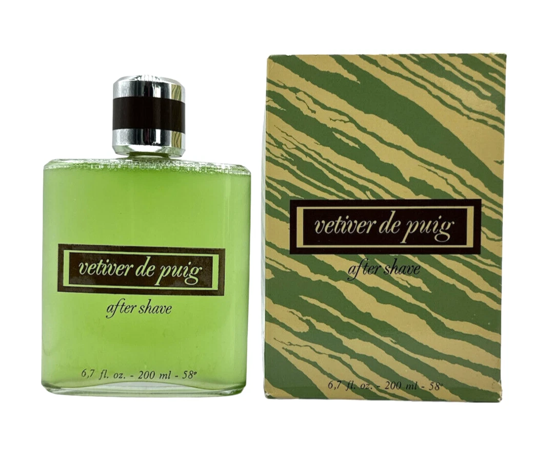 Mousse à Raser Vetiver De Puig - 2 Flacons De 150 Ml - Parfum Boisé Aromatique - Hors Production - Neuf