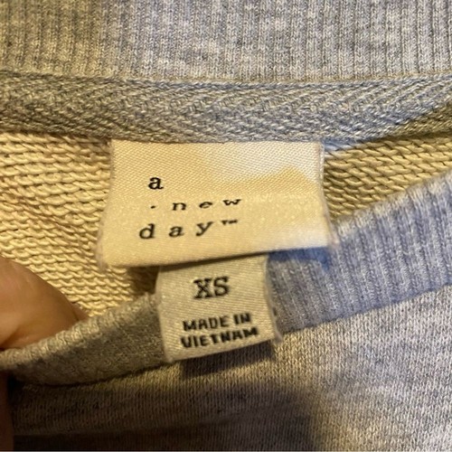 A New Day Pullover Sweatshirt XS Ballonärmel cropped grau Loungewear Freizeit - Bild 4 von 10