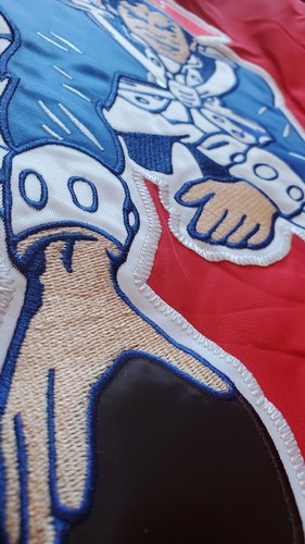 New England Patriots Reversible Starter Jacket Full Snap -DO YOUR JOB- Sz XL - Picture 22 of 23