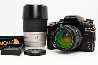 Konica Minolta α-7 Digital カメラセット レビュー】α-7 DIGITAL、「α」で初めてのデジタル一眼レフカメラ