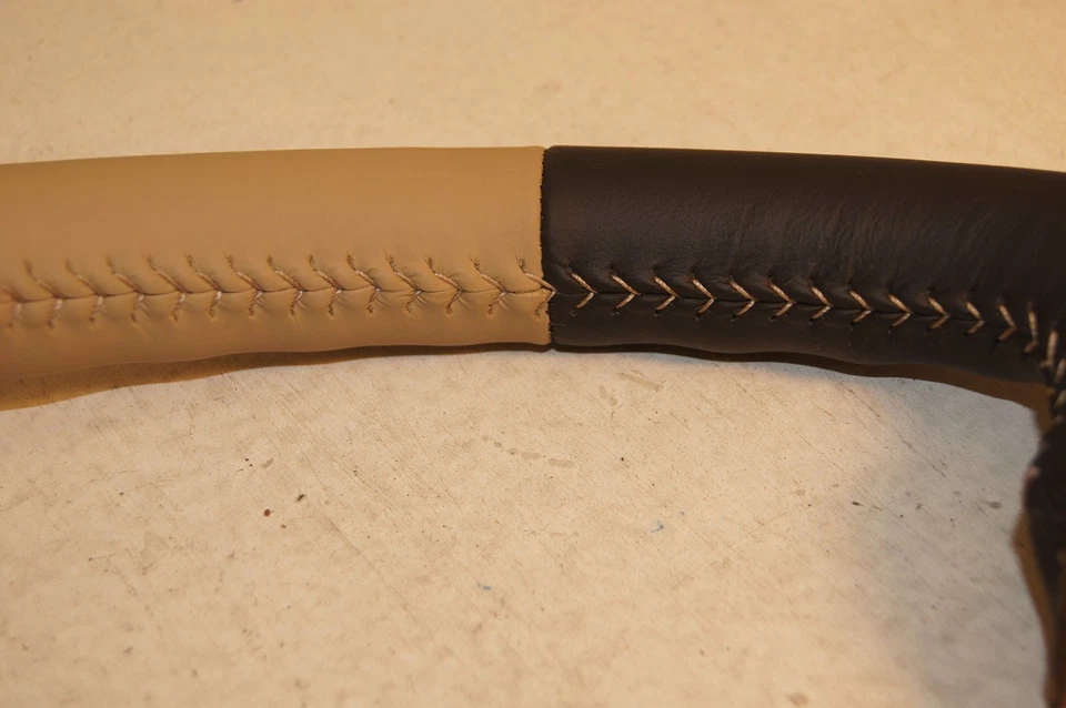 Isuzu VehiCROSS 1999-2001 Rodeo Passport OEM volante cuero negro tostado Foto 4 de 4