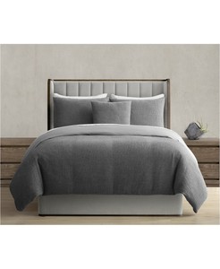 Envouge Danbury Wallace King Comforter 4 Pc Set Gray 100 Cotton